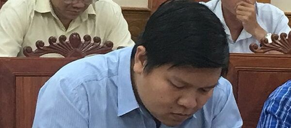 Ông Nguyễn Đức Hoàng, Phó Giám đốc Sở Ngoại vụ tỉnh Bình Định, tại một cuộc làm việc ngày 13-8. - Sputnik Việt Nam