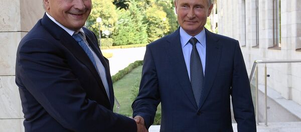 Cuộc gặp giữa Tổng thống Phần Sauli Niinisto và Tổng thống Nga Vladimir Putin ở Sochi - Sputnik Việt Nam