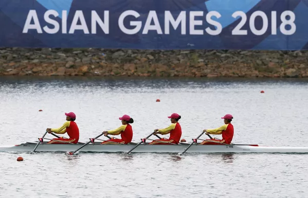 Đội tuyển rowing Việt Nam giành HCV tại ASIAD. Đội tuyển rowing Việt Nam giành HCV tại ASIAD. - Sputnik Việt Nam