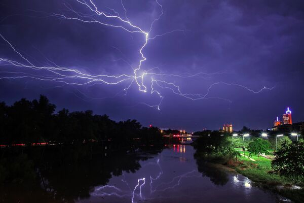 Sét trên thành phố Culiacan, Mexico - Sputnik Việt Nam