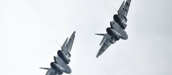 Hai máy bay chiến đấu thế hệ thứ năm Su-57  - Sputnik Việt Nam