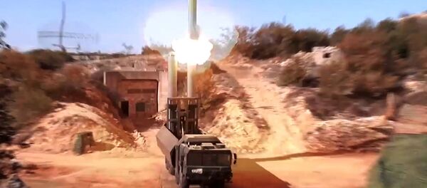 Пуск крылатой ракеты Оникс с БРК Бастион по объекту незаконных вооруженных формирований в Сирии - Sputnik Việt Nam