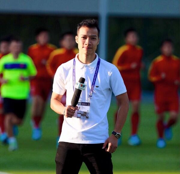 Phóng viên Ban thể thao của Đài truyền hình Việt Nam, anh Lê Đại Cán - Sputnik Việt Nam