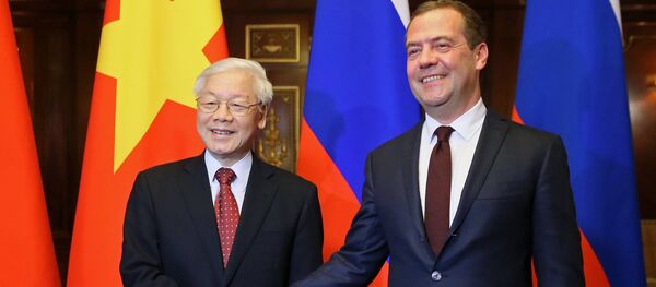 Dmitry Medvedev và Nguyễn Phú Trọng - Sputnik Việt Nam