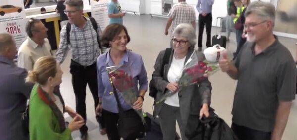 Phái đoàn của tổ chức của Mỹ mang tên Trung tâm sáng kiến công dân đến thăm Crưm - Sputnik Việt Nam