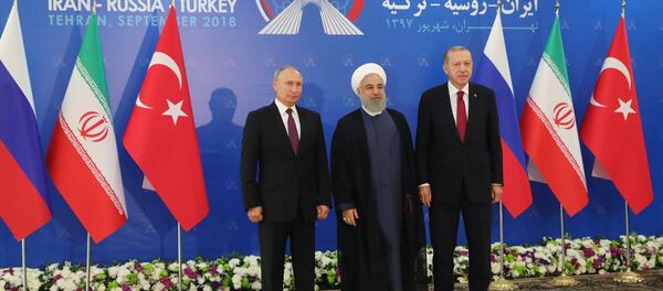 Cuộc họp ba bên của các nhà lãnh đạo Nga, Thổ Nhĩ Kỳ và Iran tổ chức ở Tehran - Sputnik Việt Nam