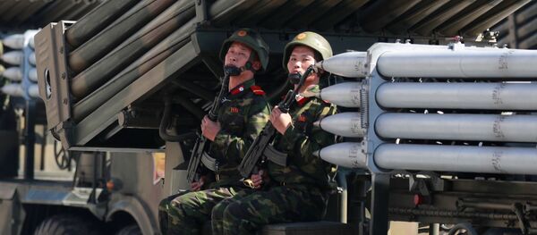 Lễ diễu binh kỷ niệm lần thứ 70 Quốc khánh Triều Tiên - Sputnik Việt Nam