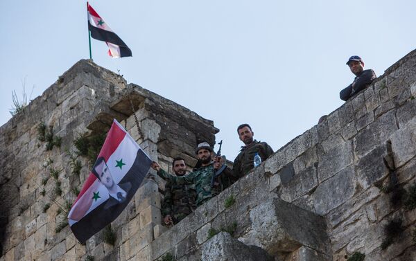 Syria bắt đầu phục chế lâu đài Krak des Chevaliers gần Homs - Sputnik Việt Nam