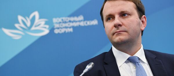 Bộ trưởng Bộ Phát triển Kinh tế Maxim Oreshkin tại Diễn đàn Kinh tế Đông - Sputnik Việt Nam