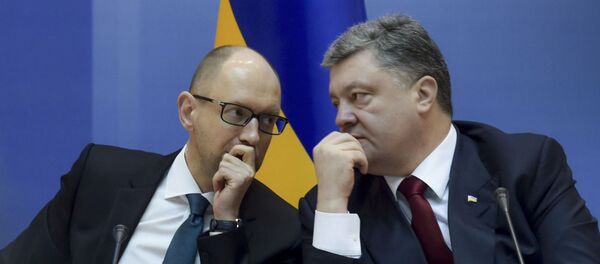 Arseniy Yatsenyuk và Peyotr Poroshenko - Sputnik Việt Nam