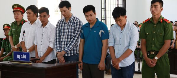 Các bị cáo được đưa ra xét xử tại Tòa án nhân dân tỉnh Ninh Thuận - Sputnik Việt Nam