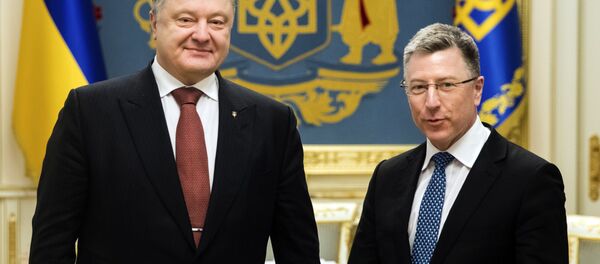 Pyotr Poroshenko và Kurt Volker - Sputnik Việt Nam