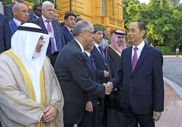 ASOSAI 14: Chủ tịch nước Trần Đại Quang tiếp Trưởng đoàn các Cơ quan Kiểm toán tối cao châu Á ASOSAI 14: Chủ tịch nước Trần Đại Quang tiếp Trưởng đoàn các Cơ quan Kiểm toán tối cao châu Á - Sputnik Việt Nam