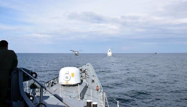 Cuộc tập luyện chung của Hải quân Ukraina và tàu chiến NATO ở Biển Đen - Sputnik Việt Nam