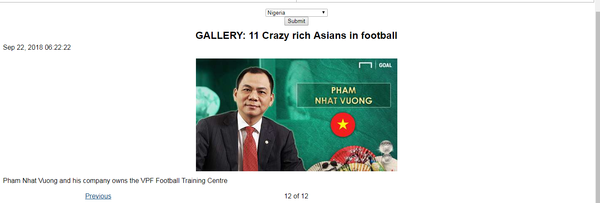 Tỷ phú Việt Nam Phạm Nhật Vượng - Ông chủ của Trung tâm Đào tạo bóng đá trẻ PVF - Sputnik Việt Nam