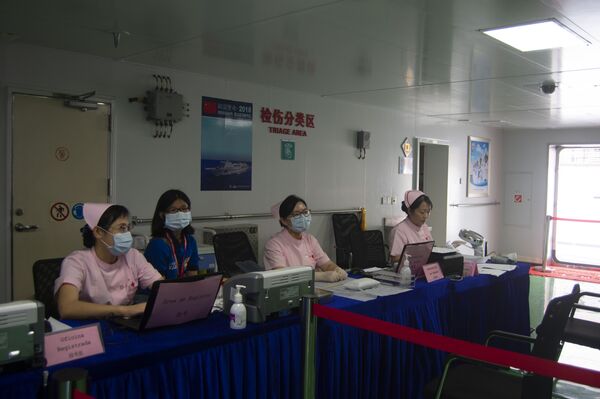 Tàu bệnh viện Trung Quốc “Peace Ark” (He Ping Fang Zhou) ở Venezuela - Sputnik Việt Nam