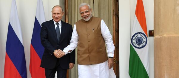 Tổng thống Vladimir Putin và Thủ tướng Ấn Độ Narendra Modi - Sputnik Việt Nam