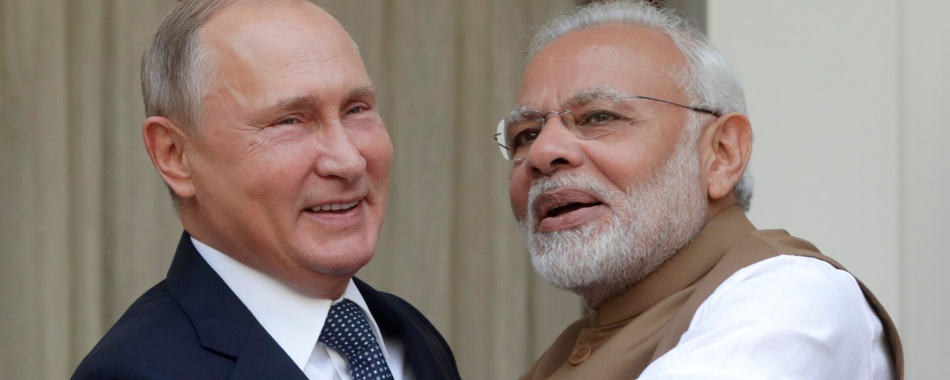 Tổng thống Vladimir Putin và Thủ tướng Ấn Độ Narendra Modi  - Sputnik Việt Nam, 1920, 21.03.2024