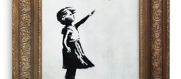 Картина Бэнкси Девочка с шаром - Sputnik Việt Nam