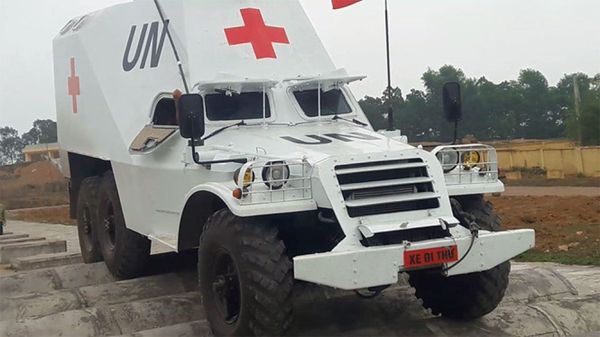 Chạy thử nghiệm xe thiết giáp cứu thương Chạy thử nghiệm xe thiết giáp cứu thương - Sputnik Việt Nam