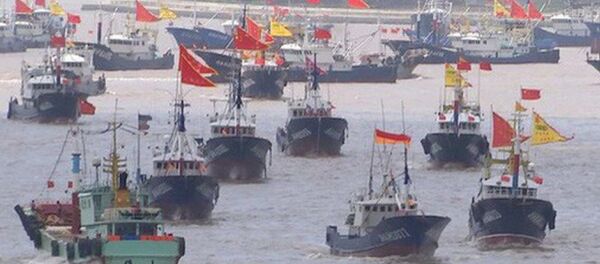 Tàu thuyền tại TP Chu San - Trung Quốc ra khơi đánh bắt. - Sputnik Việt Nam