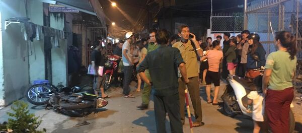 Hiện trường vụ án mạng kinh hoàng vì ăn nhậu gây ra. - Sputnik Việt Nam