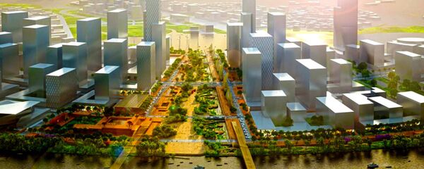 Nhà hát Giao hưởng, Nhạc và Vũ kịch đã được chốt xây dựng trong Khu đô thị Thủ Thiêm. Nhà hát Giao hưởng, Nhạc và Vũ kịch đã được chốt xây dựng trong Khu đô thị Thủ Thiêm. - Sputnik Việt Nam