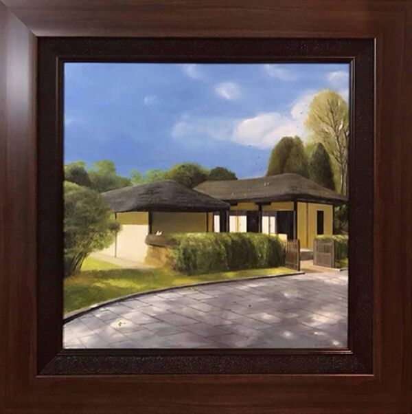 Bức tranh về ngôi nhà, nơi sinh ra Kim Nhật Thành, nhà lập quốc Triều Tiên. Bức tranh về ngôi nhà, nơi sinh ra Kim Nhật Thành, nhà lập quốc Triều Tiên. - Sputnik Việt Nam