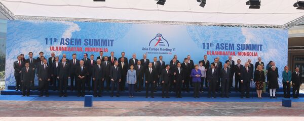 Prime Minister Dmitry Medvedev at the ASEM Summit in Mongolia - Sputnik Việt Nam
