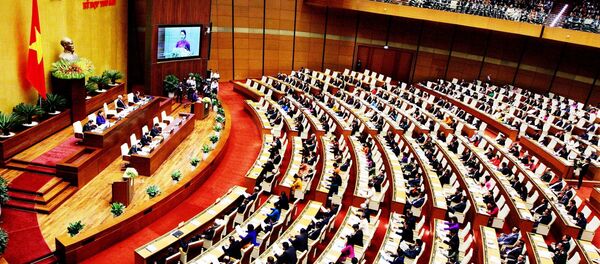 Quang cảnh Phiên khai mạc Kỳ họp thứ sáu, Quốc hội khóa XIV. - Sputnik Việt Nam