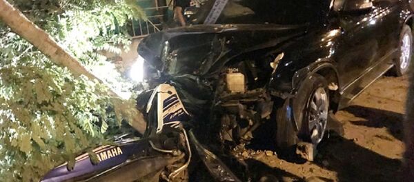 Chiếc xe do thượng tá Vũ Văn Hải điều khiển gây tai nạn - Sputnik Việt Nam