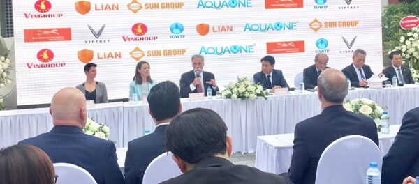 Quang cảnh buổi họp báo. - Sputnik Việt Nam