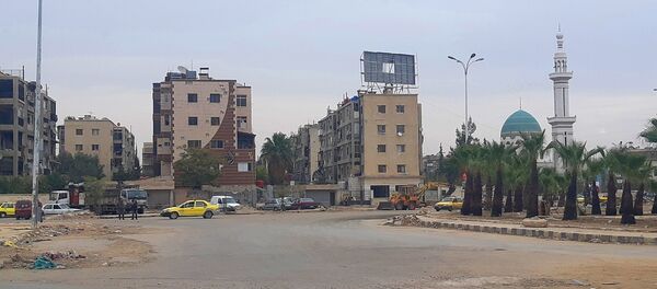 Nhân dân Syria và Palestine cùng nhau khôi phục quận Yarmuk ở Damascus - Sputnik Việt Nam