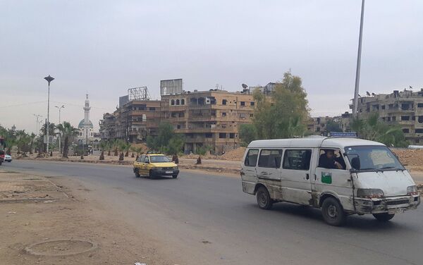 Nhân dân Syria và Palestine cùng nhau khôi phục quận Yarmuk ở Damascus - Sputnik Việt Nam