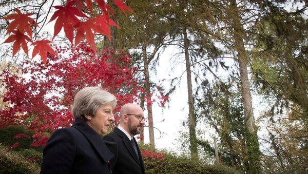 Charles Michel và Theresa May - Sputnik Việt Nam