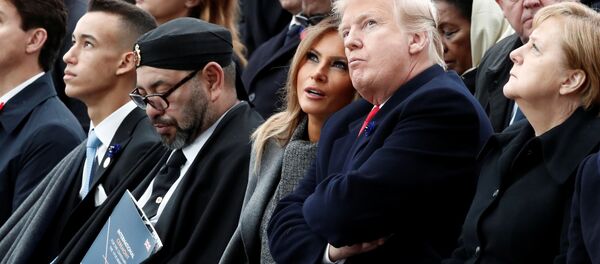 Vua Ma-rốc ngon giấc trong khi ông Macron đang phát biểu - Sputnik Việt Nam