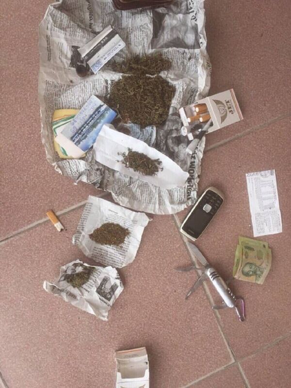 Gói cần sa công an thu giữ trong xe ông Tính - Sputnik Việt Nam