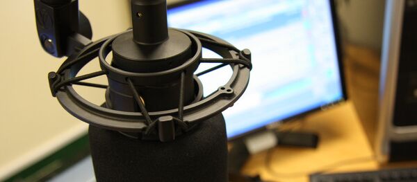 Microphone trong phòng thu âm - Sputnik Việt Nam