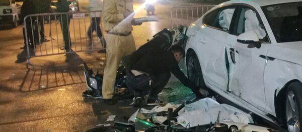 Hiện trường vụ tai nạn giao thông. - Sputnik Việt Nam