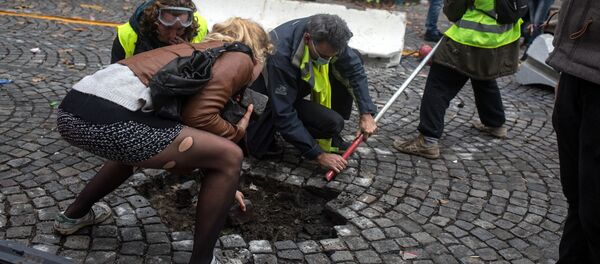 Biểu tình của “áo gile vàng” tại Paris - Sputnik Việt Nam