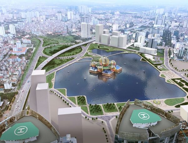 Phối cảnh nhà hát Hoa Sen mà TP Hà Nội dự kiến xây dựng - Sputnik Việt Nam