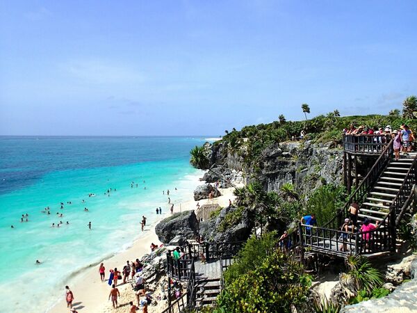 Bãi biển ở Tulum, Mexico - Sputnik Việt Nam