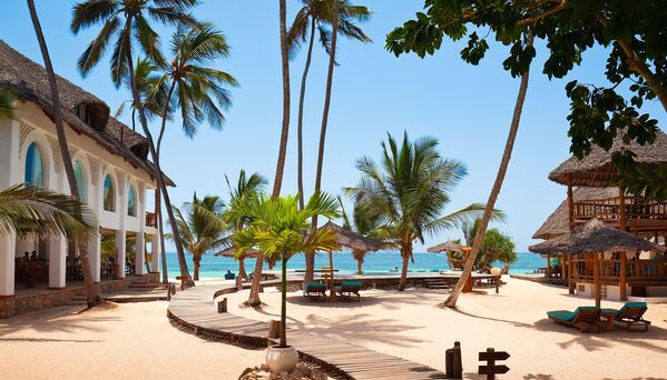 Bãi biển Diani trên bờ biển Ấn Độ Dương, Kenya - Sputnik Việt Nam