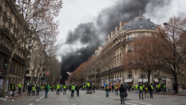 Cuộc biểu tình áo gile vàng ở Paris - Sputnik Việt Nam