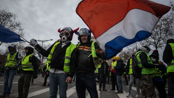 Cuộc biểu tình áo gile vàng ở Paris - Sputnik Việt Nam