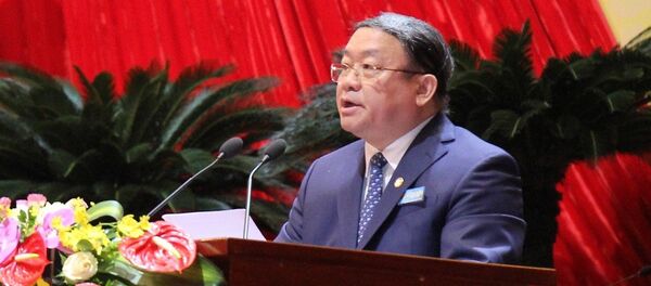 Chủ tịch Thào Xuân Sùng phát biểu tại ngày làm việc thứ nhất của Đại hội. - Sputnik Việt Nam