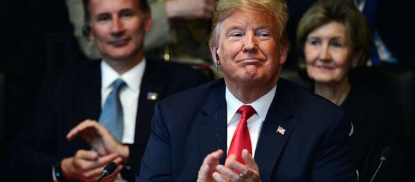 Tổng thống Mỹ Donald Trump tại Hội nghị thượng đỉnh NATO tại Brussels - Sputnik Việt Nam