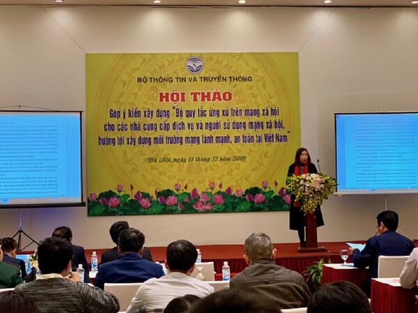 Lấy ý kiến đóng góp cho dự thảo Bộ quy tắc ứng xử trên MXH Lấy ý kiến đóng góp cho dự thảo Bộ quy tắc ứng xử trên MXH - Sputnik Việt Nam