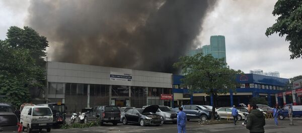 Hà Nội: Cháy lớn gần trụ sở Liên đoàn Bóng đá Việt Nam - Sputnik Việt Nam