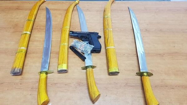 Hung khí thu giữ được trong phòng trọ của Thắng - Sputnik Việt Nam